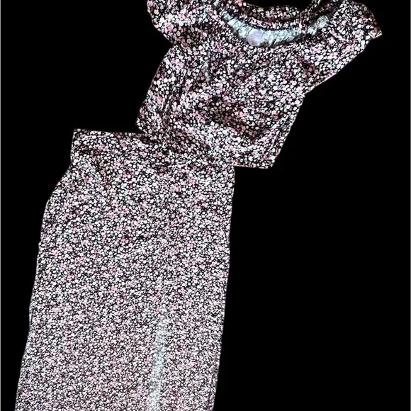 No Boundaries 2 Piece Ruffle Crop Top & Maxi Skirt Set Juniors size L (11-13)! - Picture 13 of 13